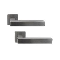 Ручки на розеті FIMET Square Cubic (211B) F60 нержавіюча сталь